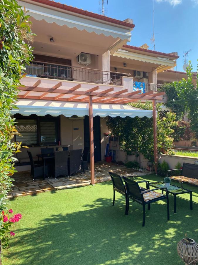 Twinstars Apartment With Courtyard And View Kalyves Polygyrou Dış mekan fotoğraf